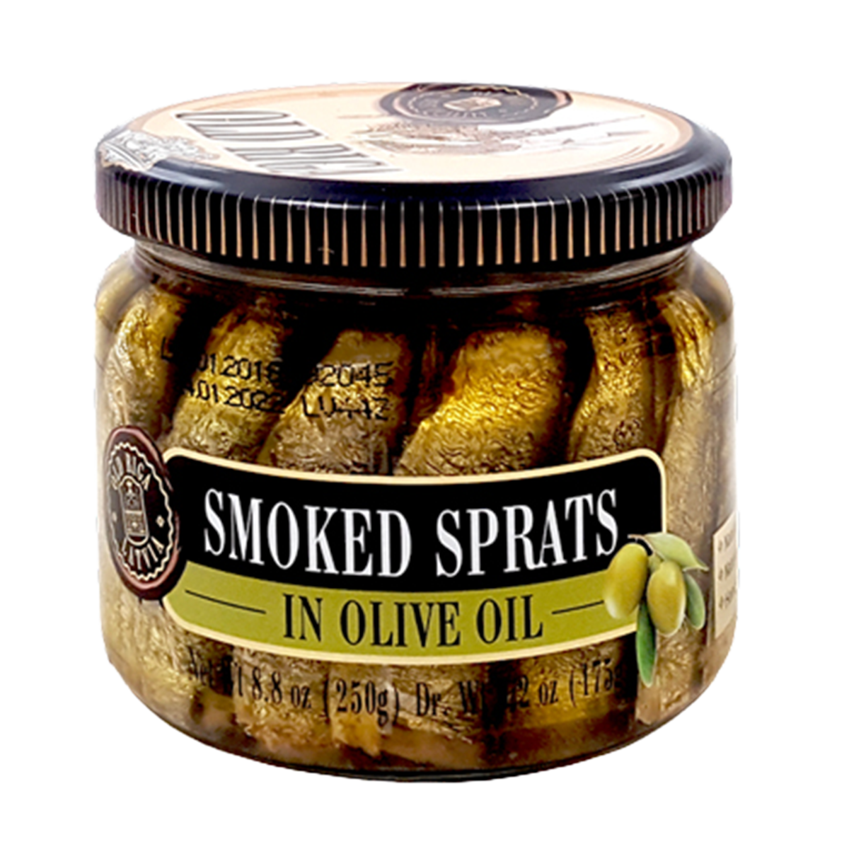 Smoked Sprats in Olive Oil Jar, Old Riga