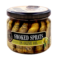 Smoked Sprats in Olive Oil Jar, Old Riga