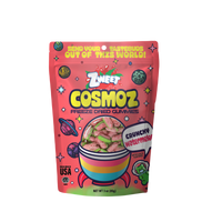 a bag of Zweet Cosmoz Freeze Dried Gummies Crunchy Watermelon