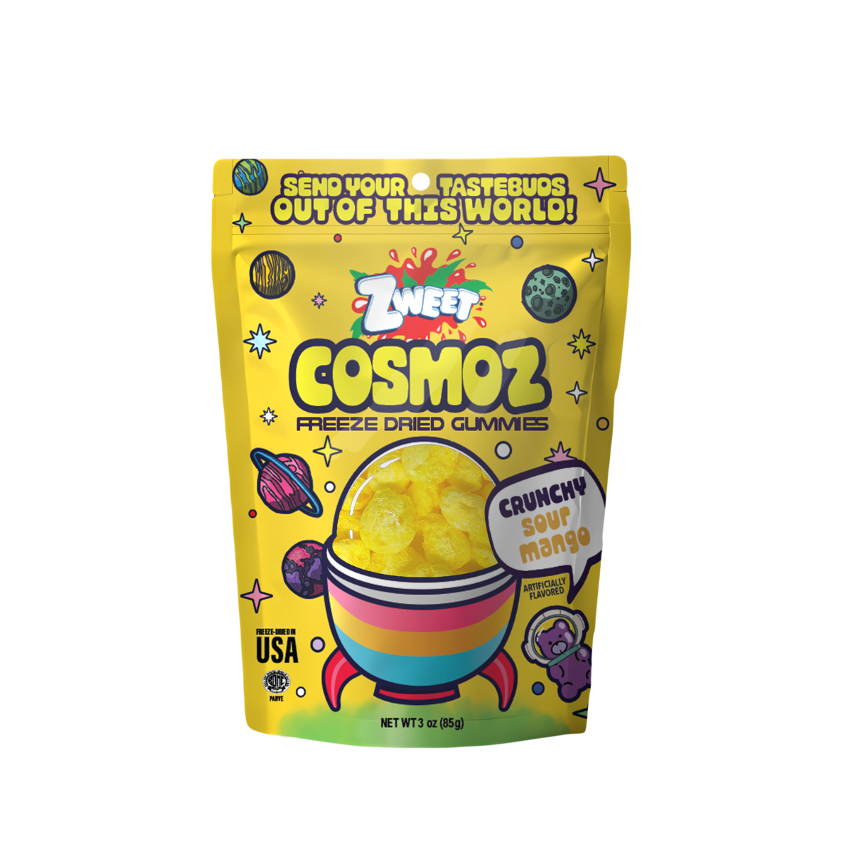 Cosmoz Freeze Dried Sour Mango, Zweet