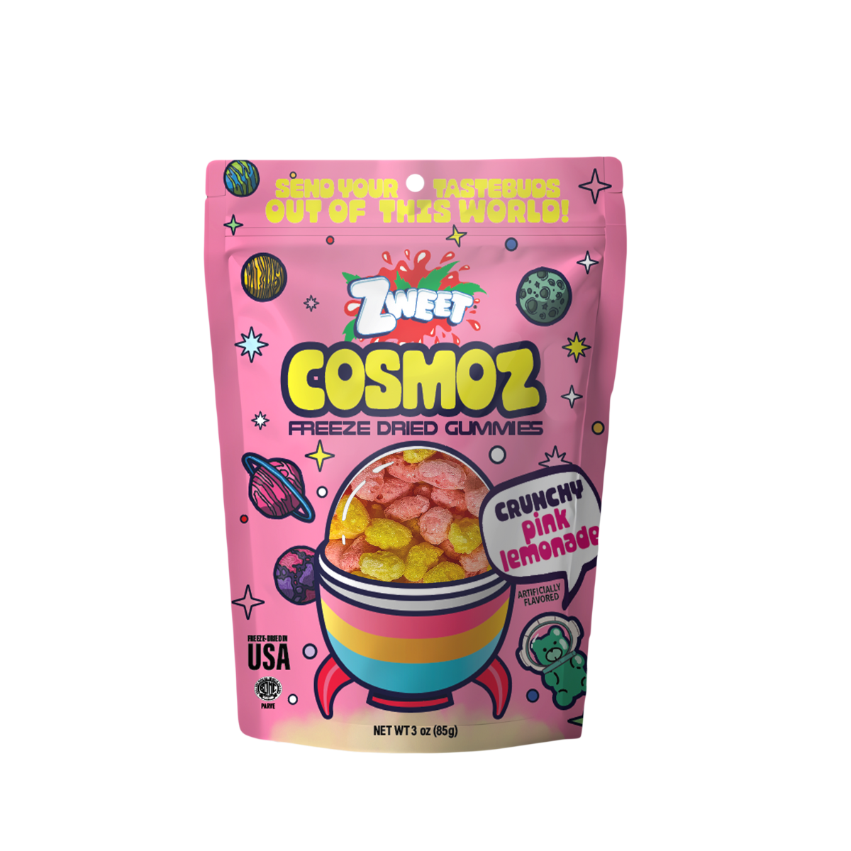 Cosmoz Freeze Dried Pink Lemonade, Zweet