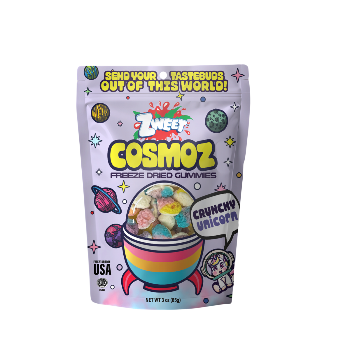 Cosmoz Freeze Dried Unicorn, Zweet