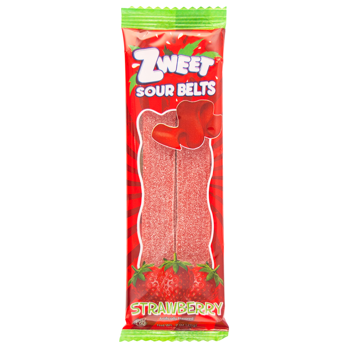 Sour Strawberry Belts, Zweet
