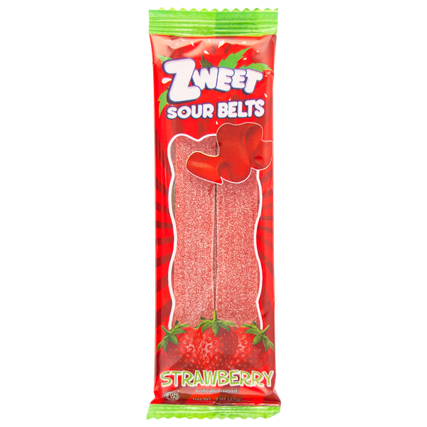 Sour Strawberry Belts, Zweet