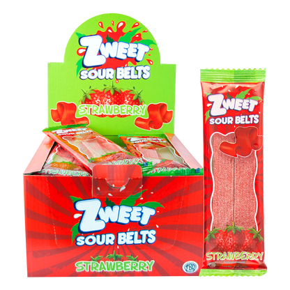 Sour Strawberry Belts, Zweet