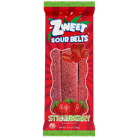 Sour Strawberry Belts | Zweet | Go-Pack | 4.5 oz