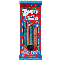 Sour Mixed Berry Ropes Filled | Zweet | Go-Pack | 4.5 oz