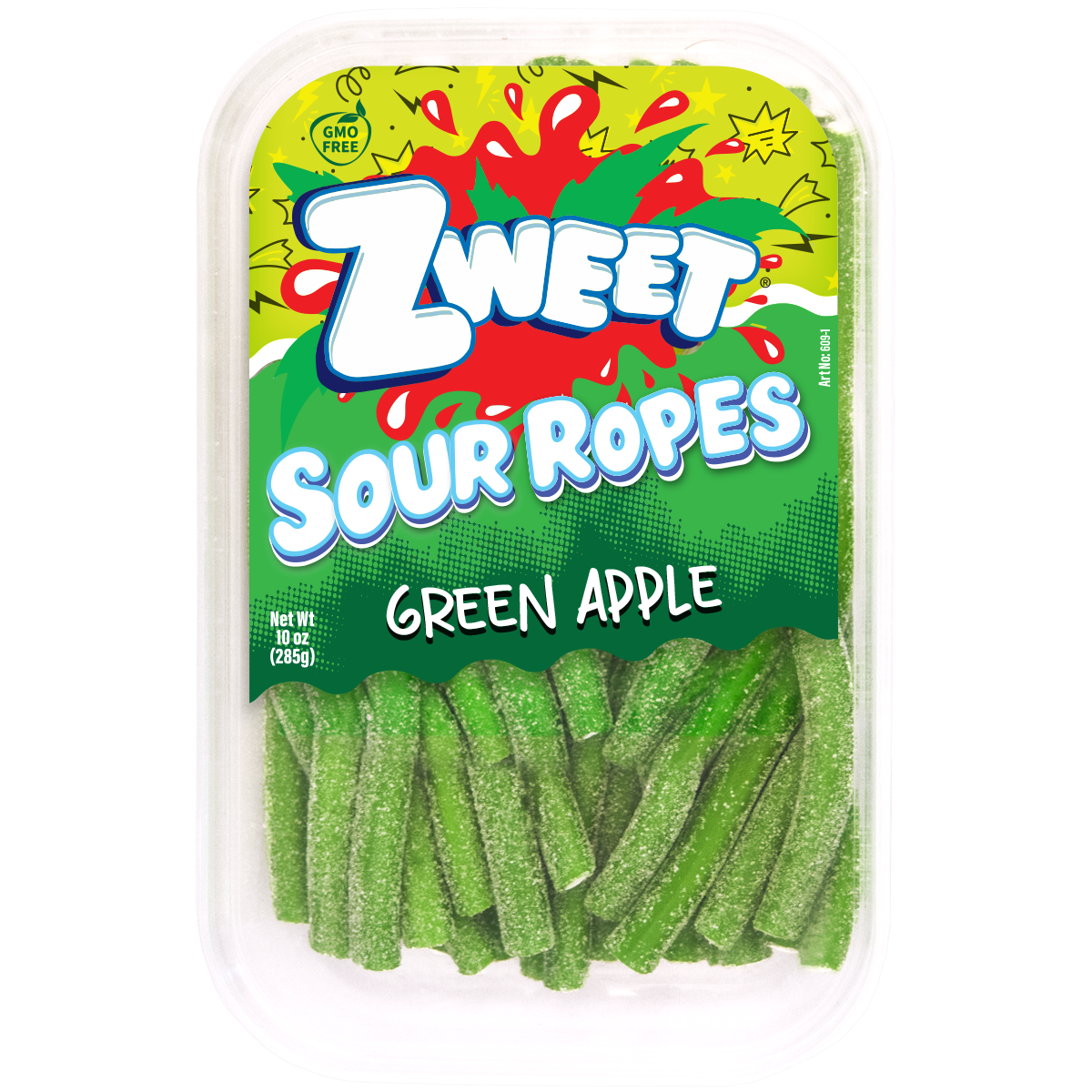 Sour Green Apple Ropes, Zweet