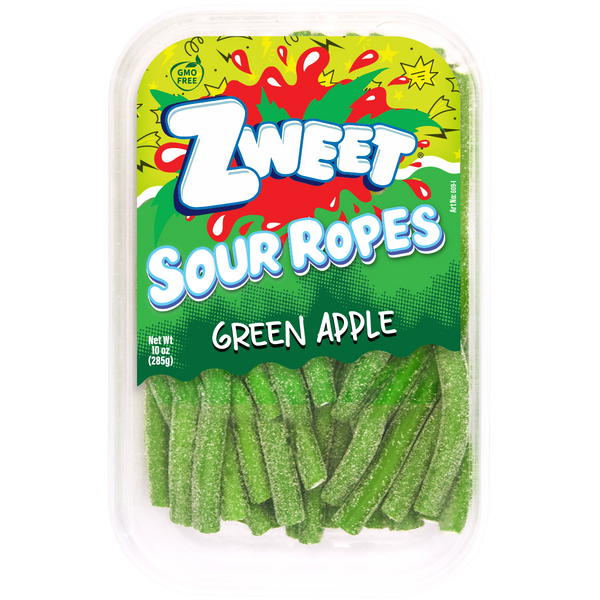 Sour Green Apple Ropes, Zweet