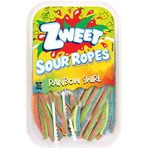 Sour Rainbow Swirl Ropes | Zweet  | 10 oz