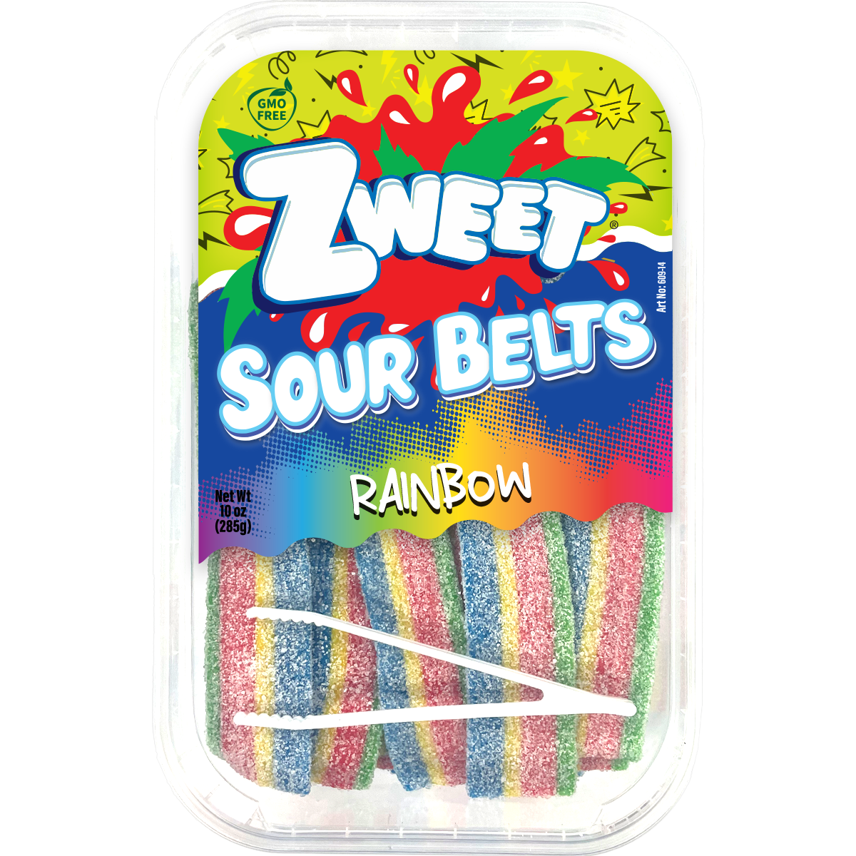 Sour Rainbow Belts, Zweet