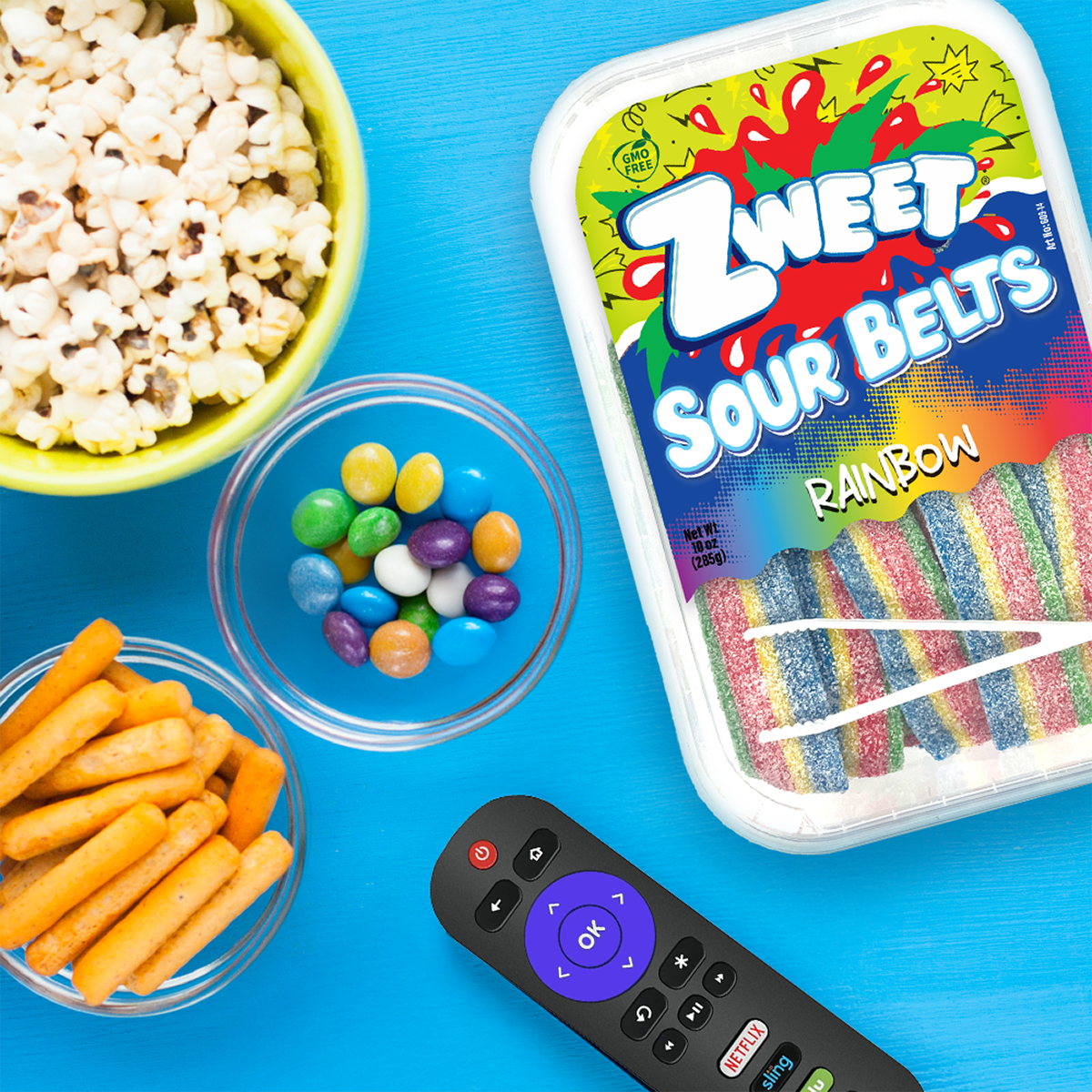 Sour Rainbow Belts, Zweet