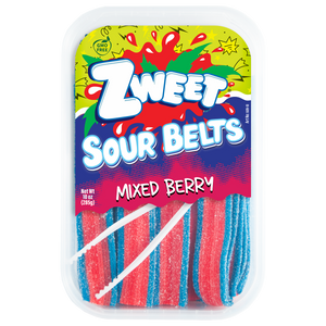 Sour Mixed Berry Belts | Zweet | 10 oz