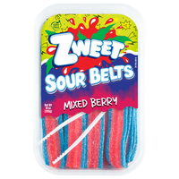 Sour Mixed Berry Belts | Zweet | 10 oz