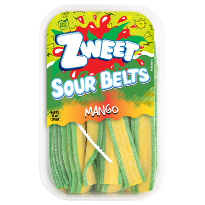 Sour Mango Belts | Zweet | 10 oz