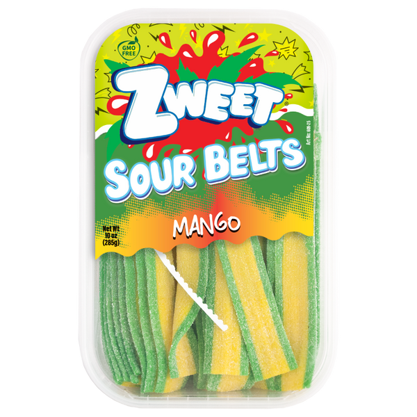Sour Mango Belts | Zweet | 10 oz