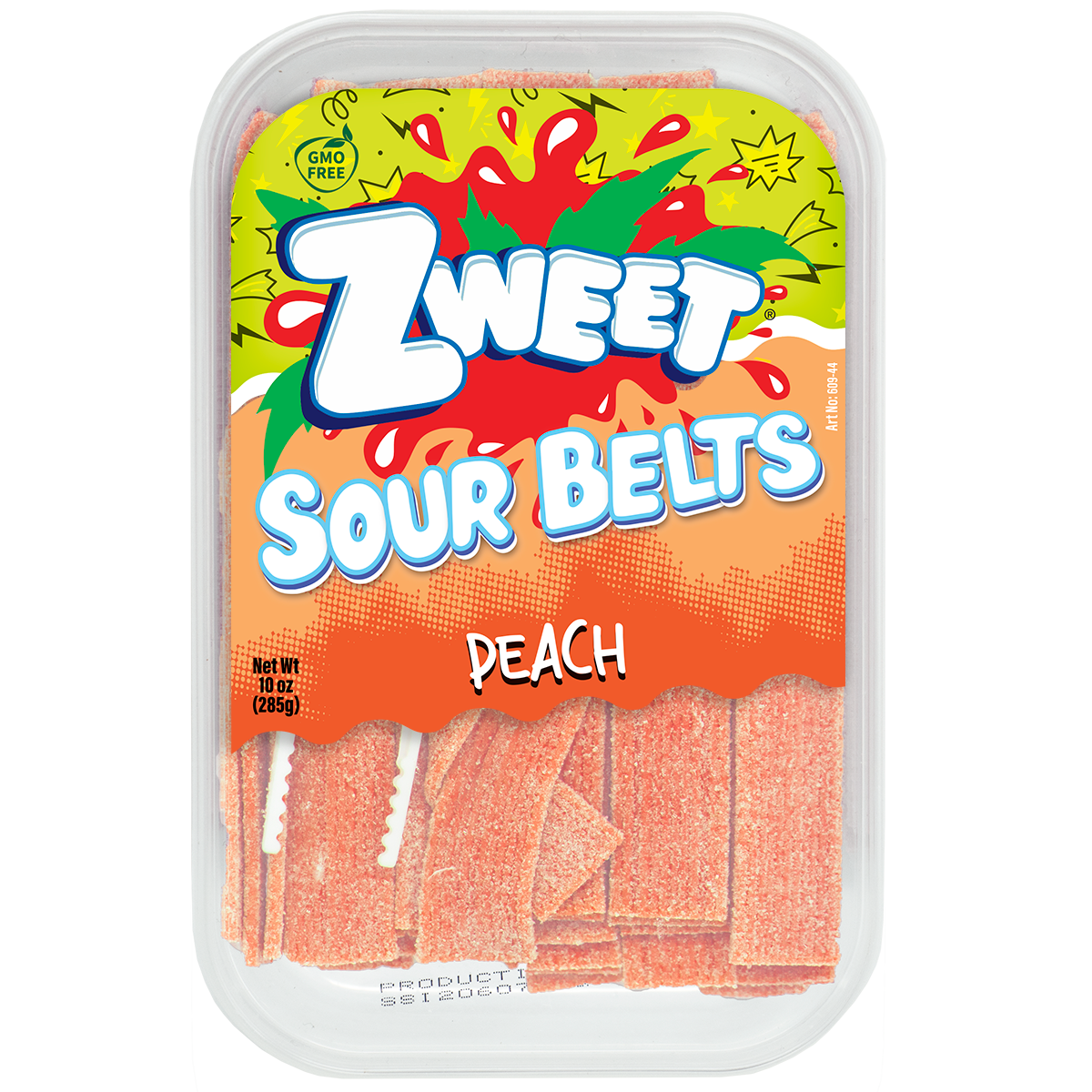 Sour Peach Belts | Zweet | 10 oz