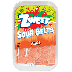 Sour Peach Belts | Zweet | 10 oz