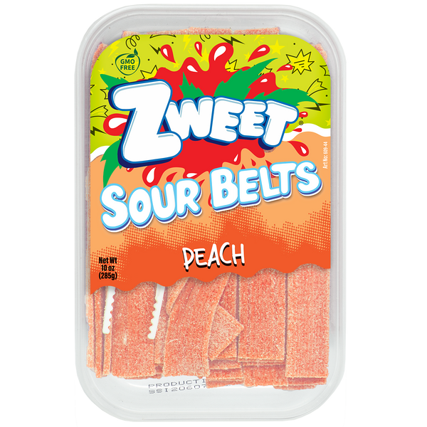 Sour Peach Belts | Zweet | 10 oz
