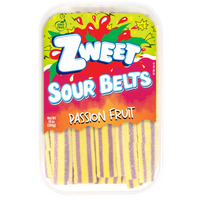 Sour Passion Fruit Belts | Zweet | 10 oz