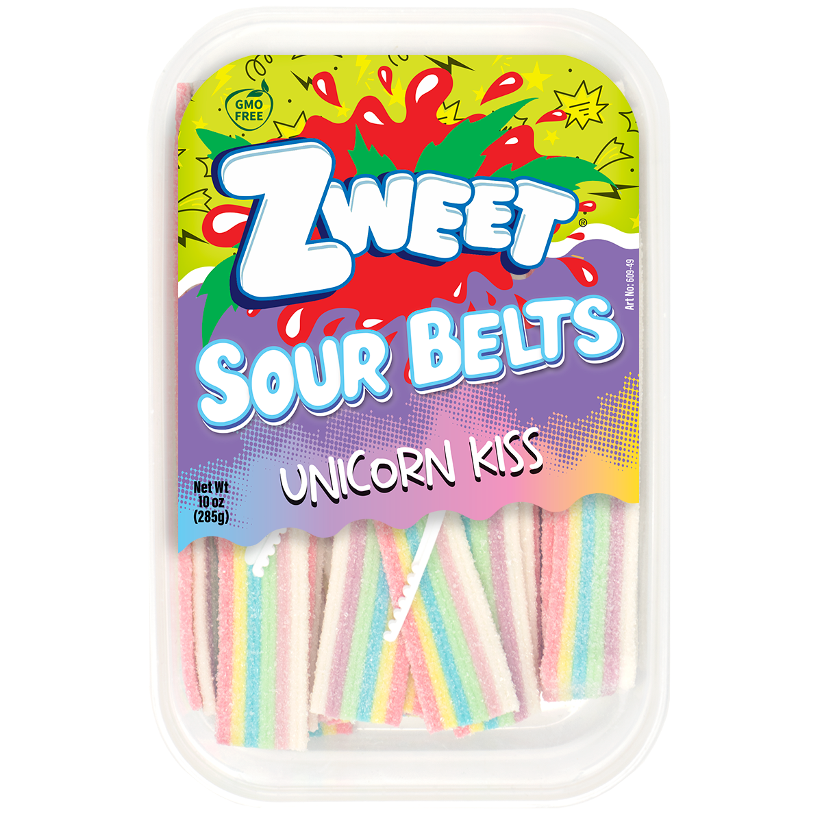 Unicorn Kiss Sour Belts, Zweet