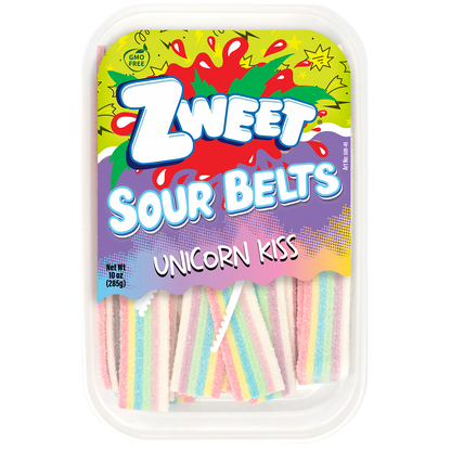 Unicorn Kiss Sour Belts, Zweet