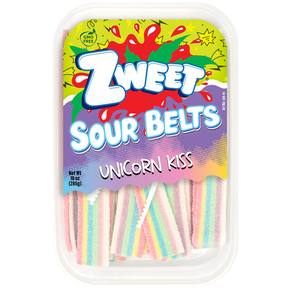 Unicorn Kiss Sour Belts, Zweet