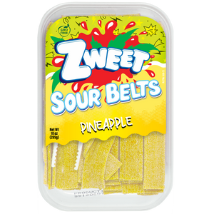 Sour Pineapple Belts | Zweet | 10 oz
