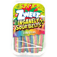 Insanely Sour Rainbow Belts | Zweet | 10 oz