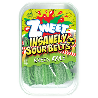 Insanely Sour Green Apple Belts | Zweet | 10 oz