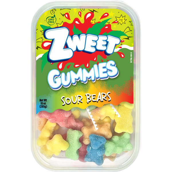 Neon Gummy Sour Bears, Zweet