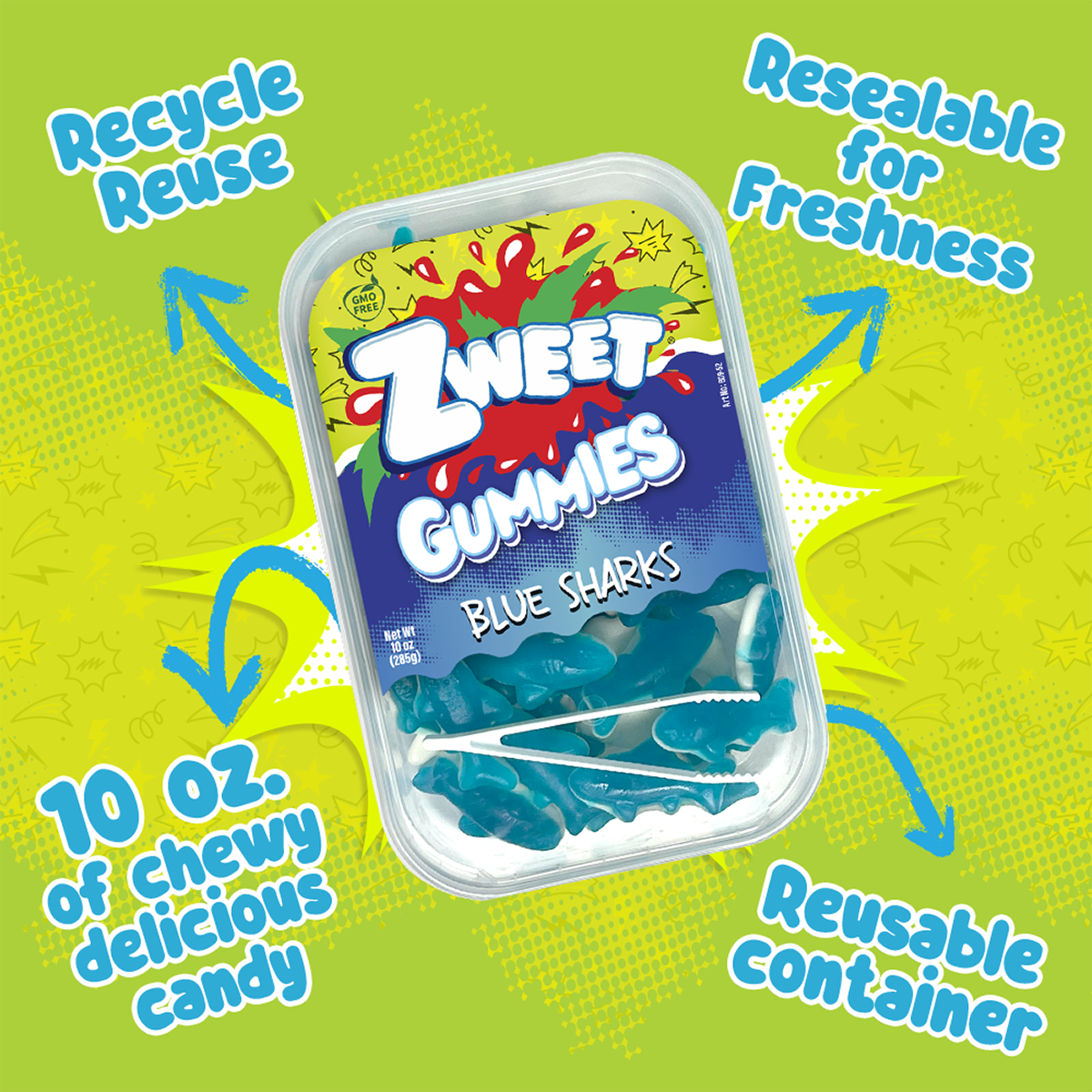 Zweet Gummies Blue Sharks Zweet Gummies Blue Sharks