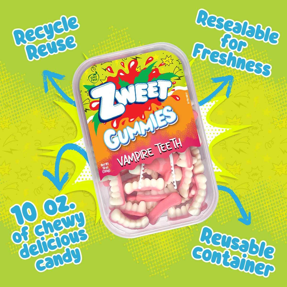 Gummy Vampire Teeth, Zweet