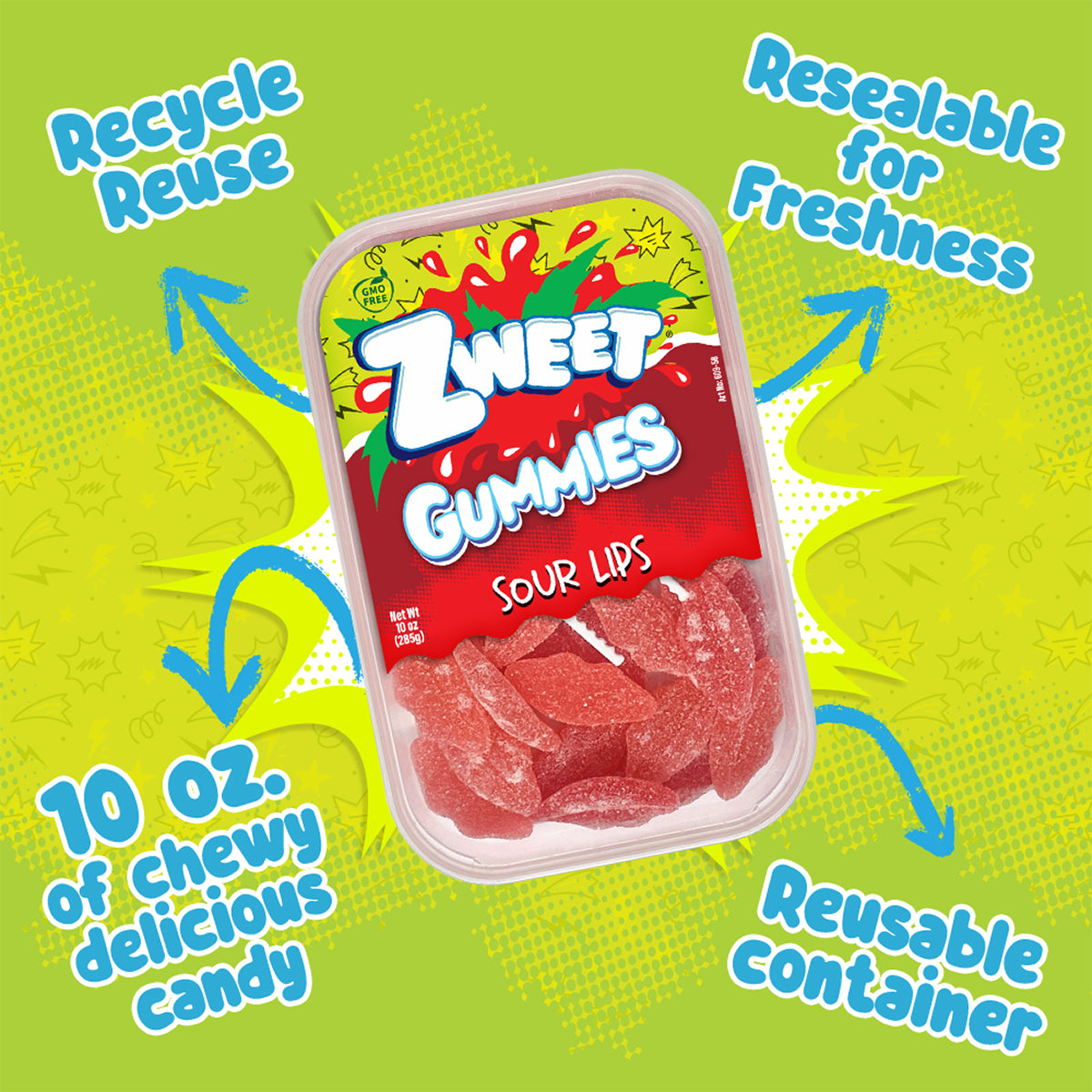 Sour Gummy Lips, Zweet