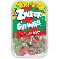 Sour Gummy Cherries | Zweet | 10 oz