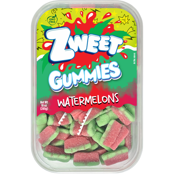 Sour Gummy Watermelon Slices, Zweet