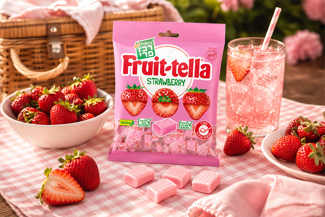 Fruit-tella Simply Strawberry Chewy Toffee Bag