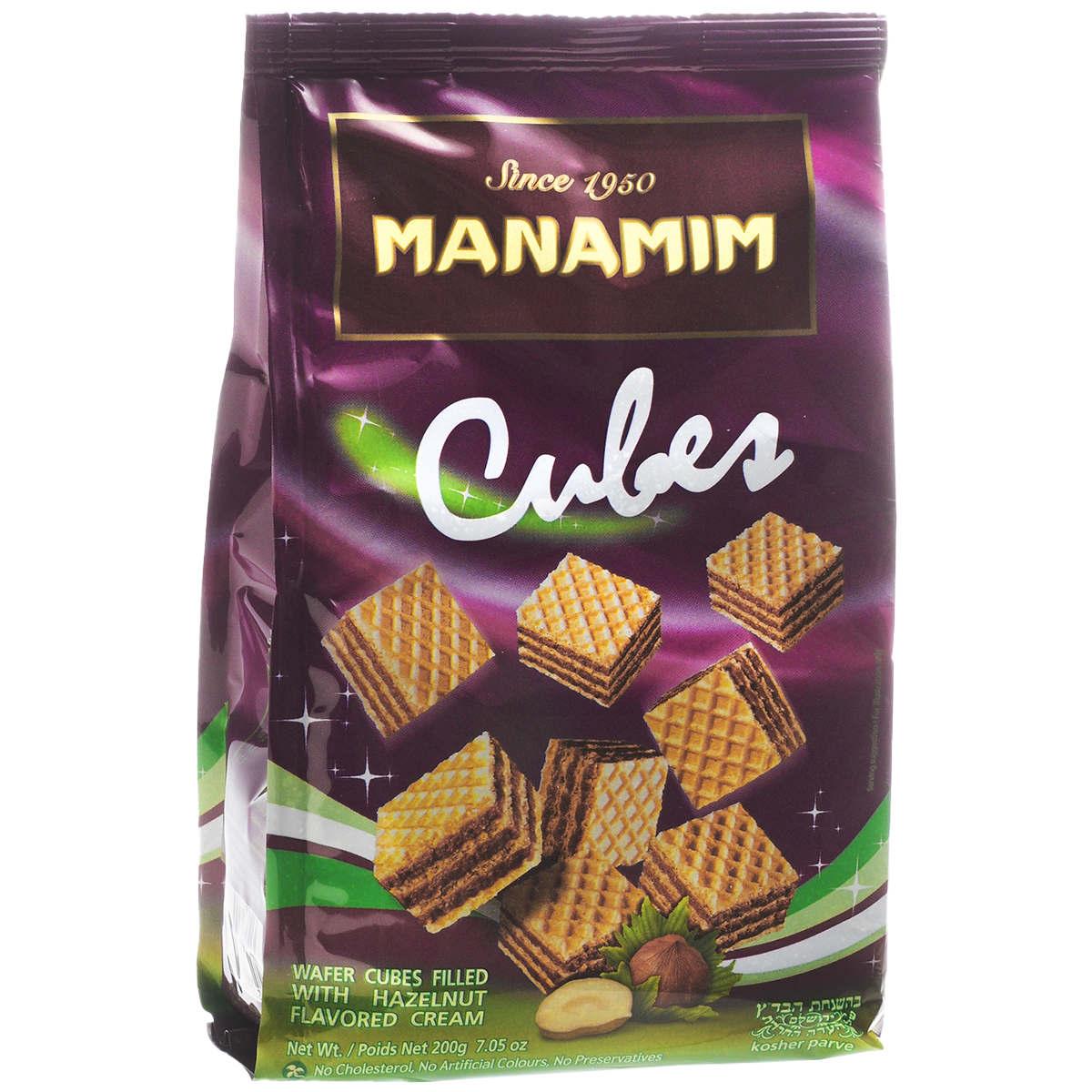 Hazelnut Wafer Cubes, Manamim