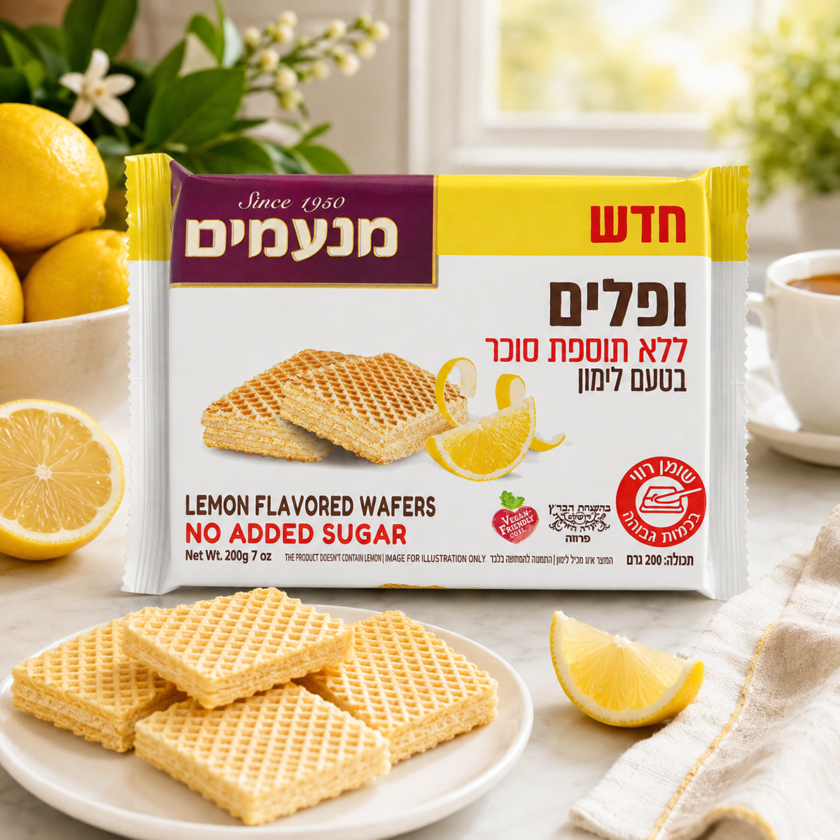 Sugar-Free Lemon Wafers, Manamim