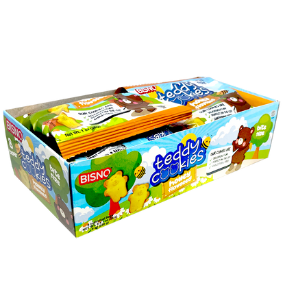 Teddy Cookies | Honey | Pack of 8 | 8 oz | Bisno