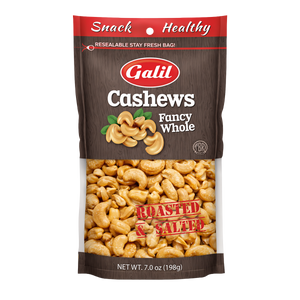 Whole Roasted/Salted Cashews, Galil