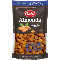 Galil Almonds Whole Roasted No Salt