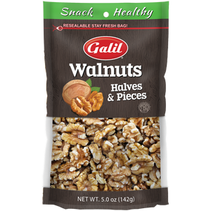 Walnuts | Raw Halves/Pieces | 5 oz | Galil