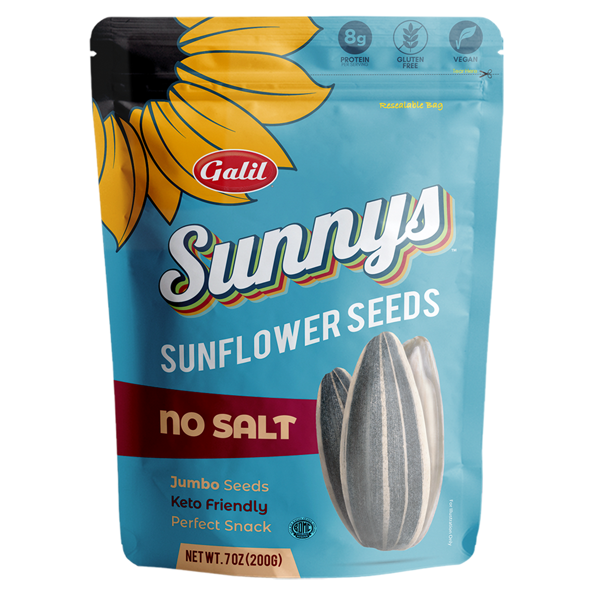 Unsalted Sunnys Sunflower Seeds, Galil