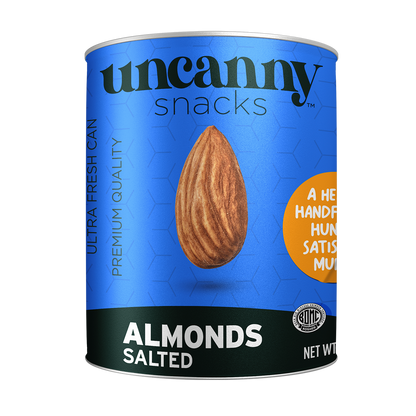 Roasted & Salted Almonds | Can | 1.4 oz | Uncanny