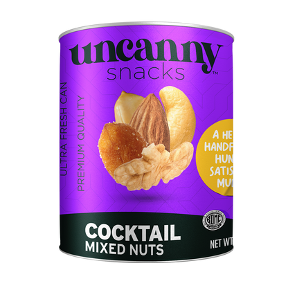 Roasted & Salted Mixed Nut Cocktail | Can | 1.8 oz | Uncanny