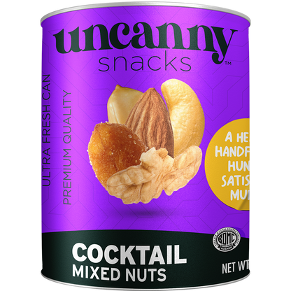 Roasted & Salted Mixed Nut Cocktail | Can | 1.8 oz | Uncanny