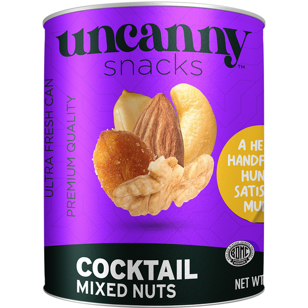Roasted & Salted Mixed Nut Cocktail | Can | 1.8 oz | Uncanny