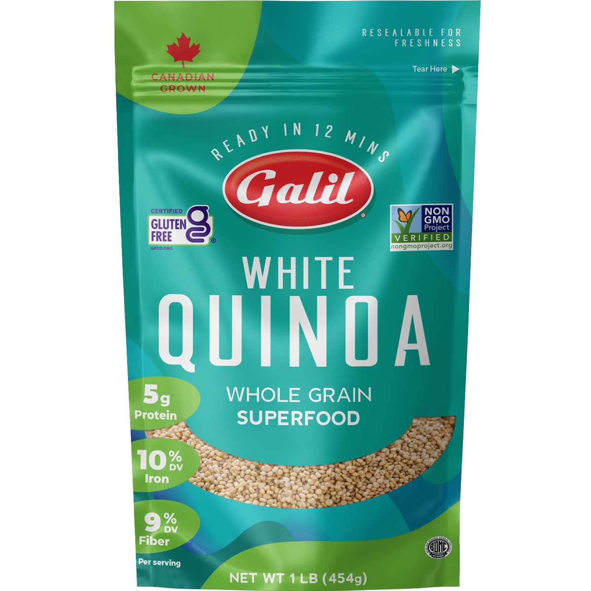 White Whole Grain Quinoa, Galil