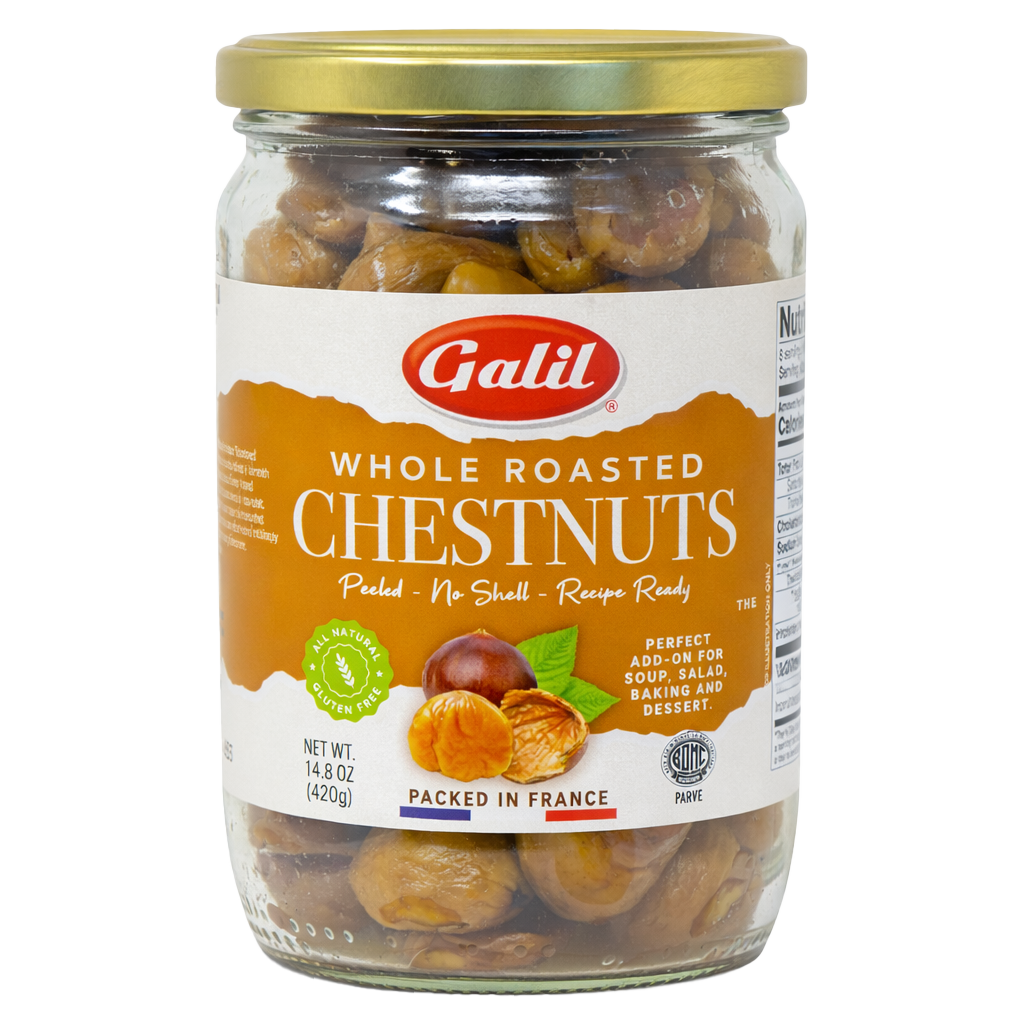 Whole Roasted Chestnuts in Jar, Galil